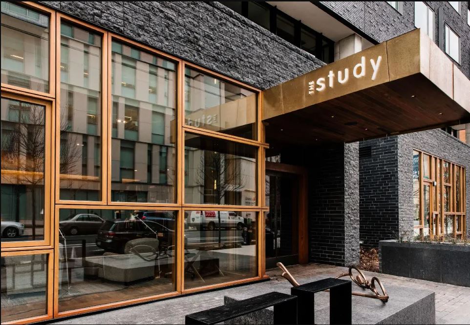 The Study Hotel entrance